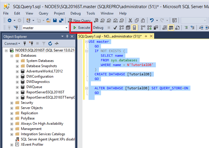 Administración de la base de datos en Microsoft SQL Server 2012