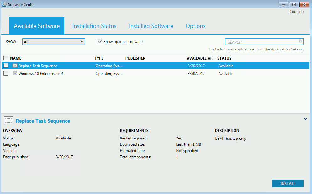 Administración de la configuración del centro del sistema (SCCM)