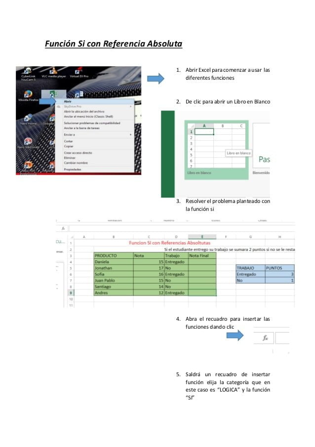 Libro de funciones lógicas de Excel