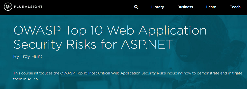 owasp-top-10-risks-to-asp-net-security-pluralsight