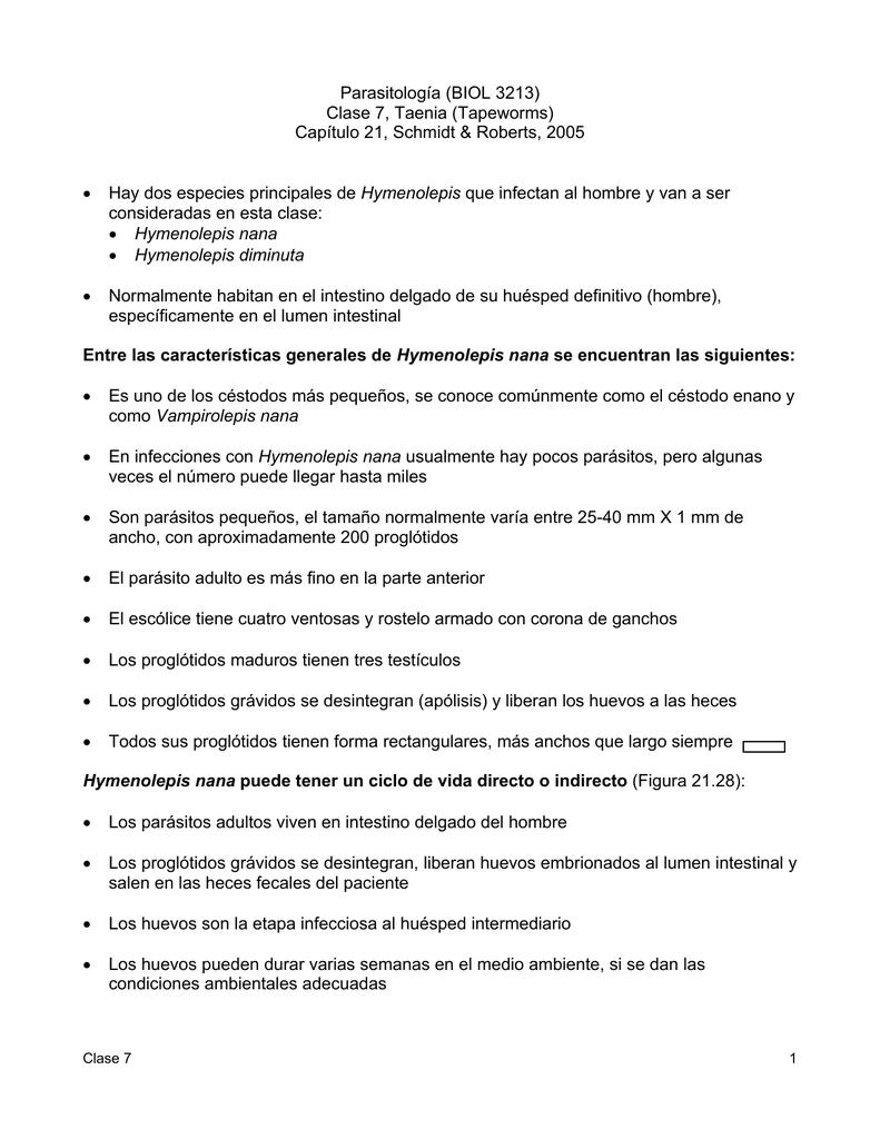 Parasitología Ambiental