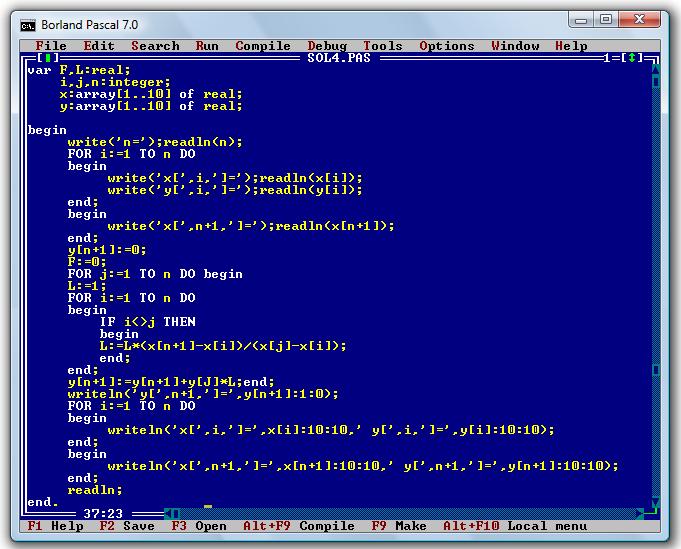 Programación de Pascal