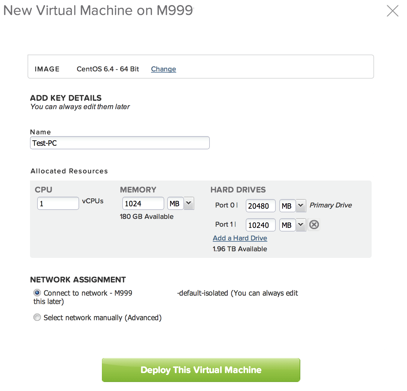 Servicio híbrido VMware vCloud (vCHS)