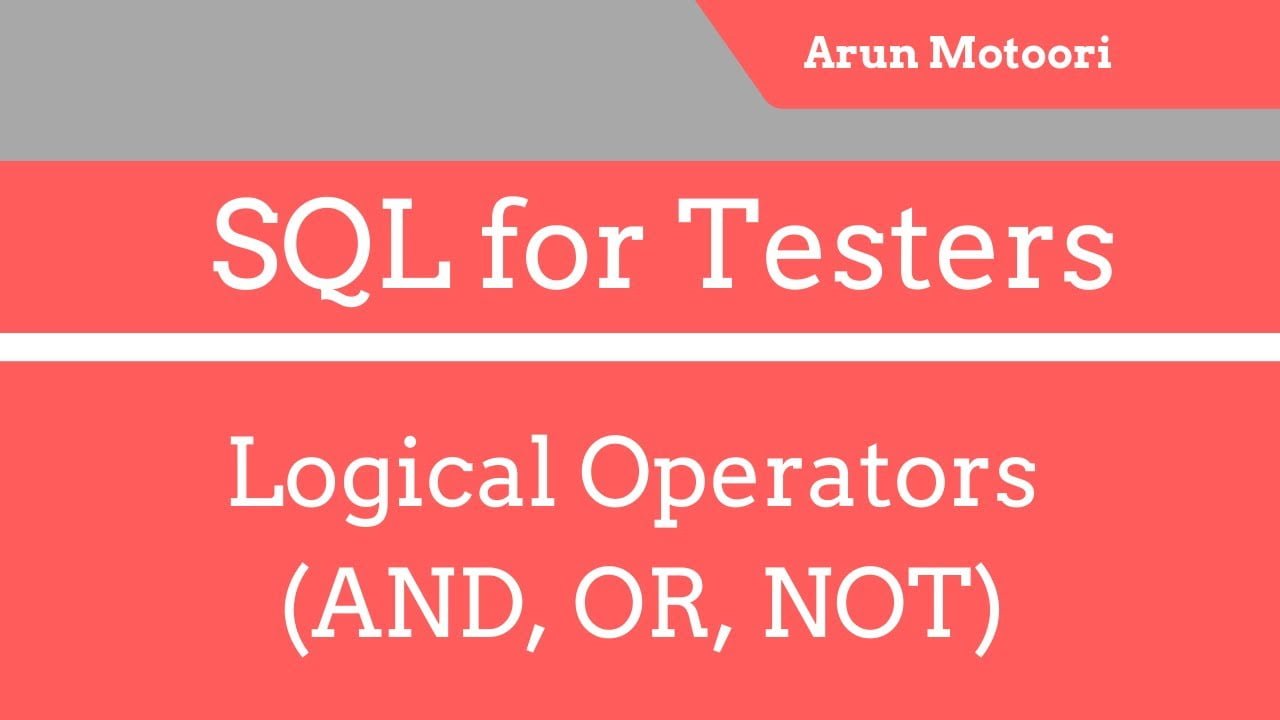 SQL for Testers