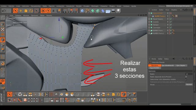 Técnicas de modelado de motocicletas en Maya